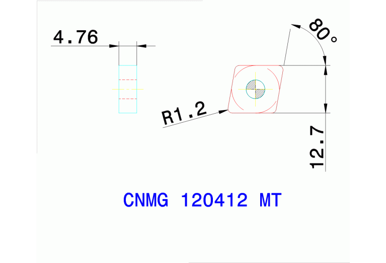 CNMG 120412 MT TT7100