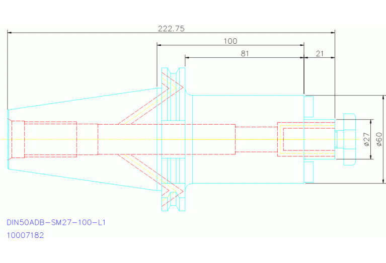 DIN50ADB-SM27-100-L1