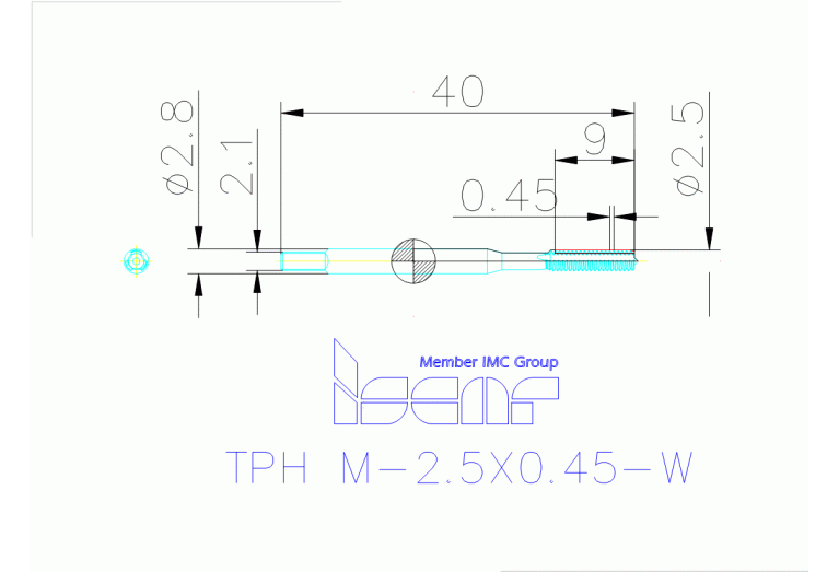 TPH M-2.5X0.45-W HS