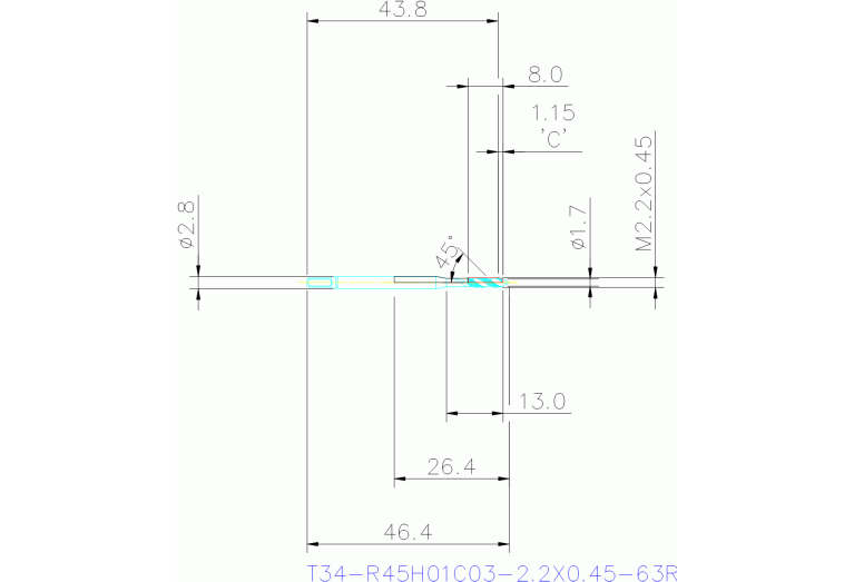 T34-R45H01C03-2.2X0.45-63R