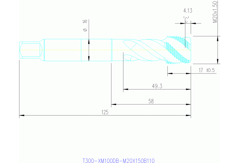 T300-XM100DB-M20X150B150