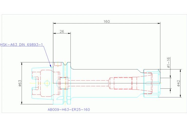 AB009-H63-ER25-160