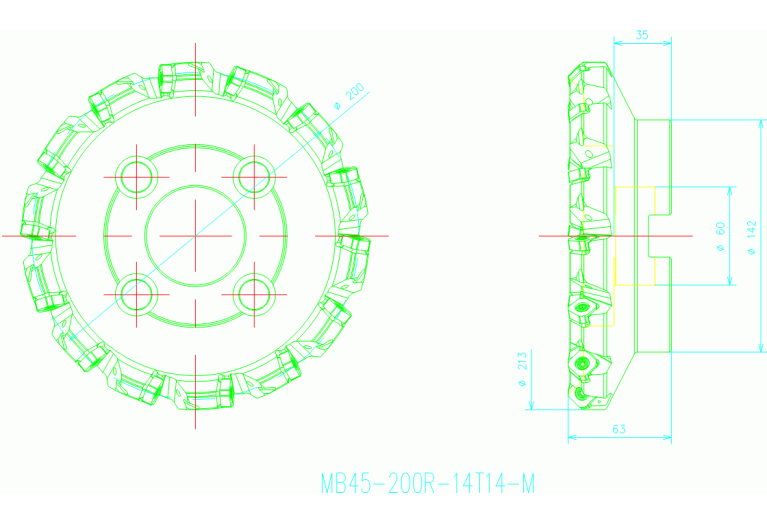 MB45-200R-14T14-M