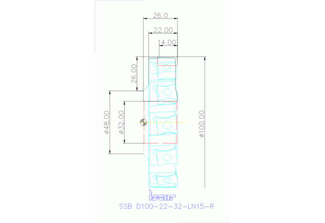 SSB D100-22-32-LN15-R