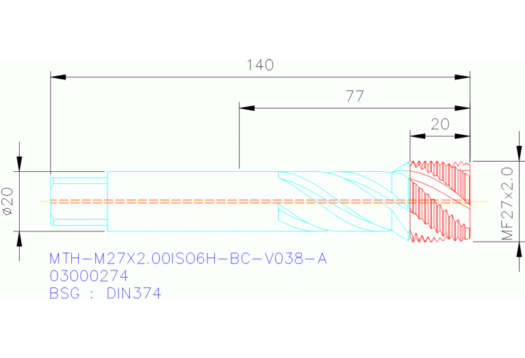 MTH-M27X2.00ISO6H-BC-V038-A