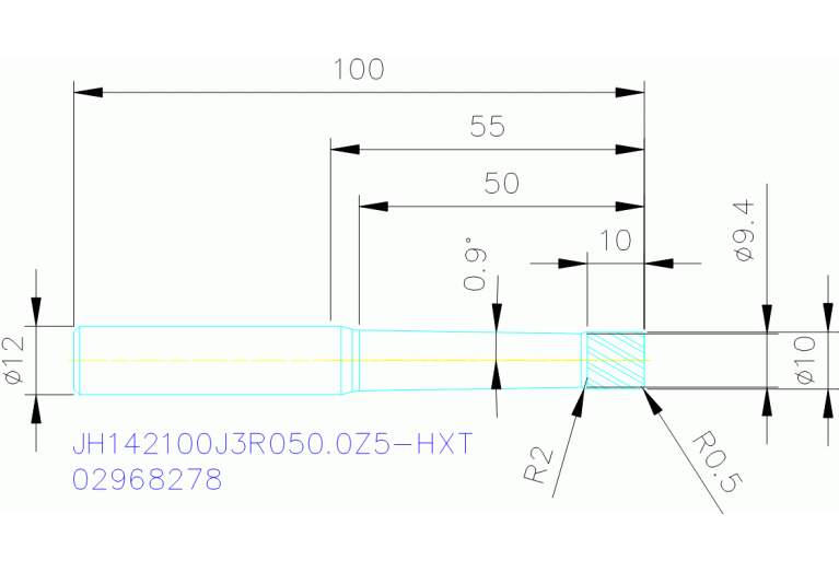 JH142100J3R050.0Z5-HXT