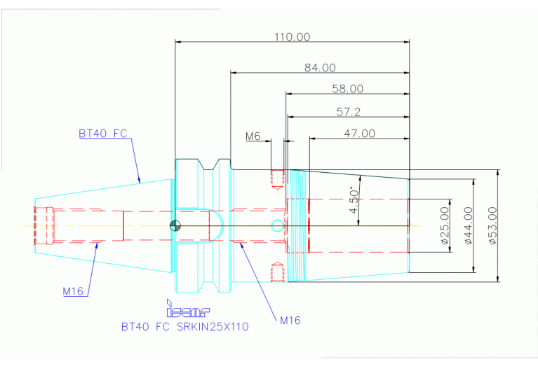 BT40 FC SRKIN25X110
