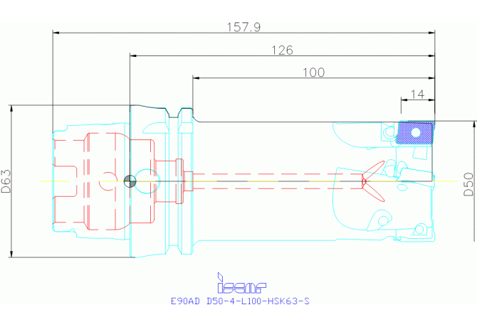 E90AD D50-4-L100-HSK63-S