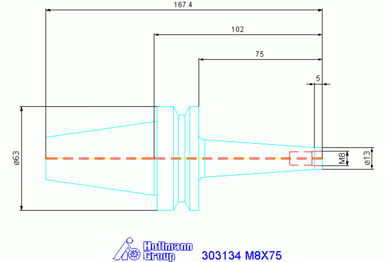 303134 M8X75
