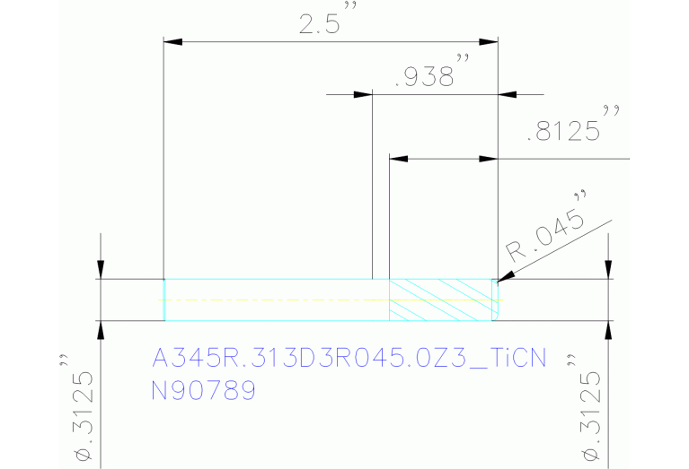 A345R.313D3R045.0Z3 TICN