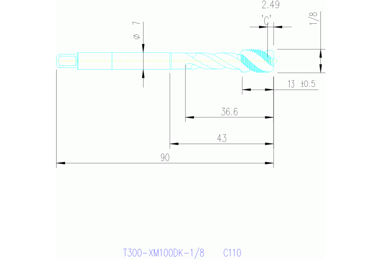 T300-XM100DK-1/8 C145
