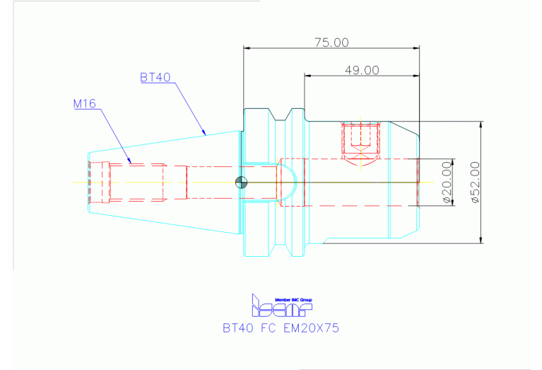BT40 FC EM20X75