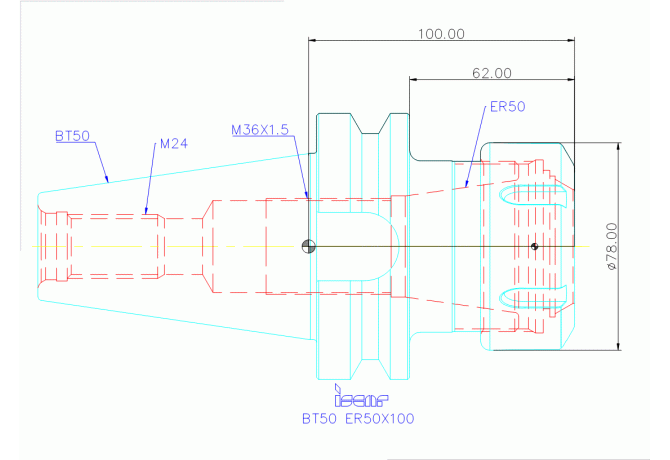 BT50 ER50X100