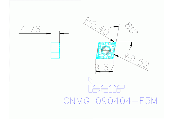 CNMG 090404-F3M IC807