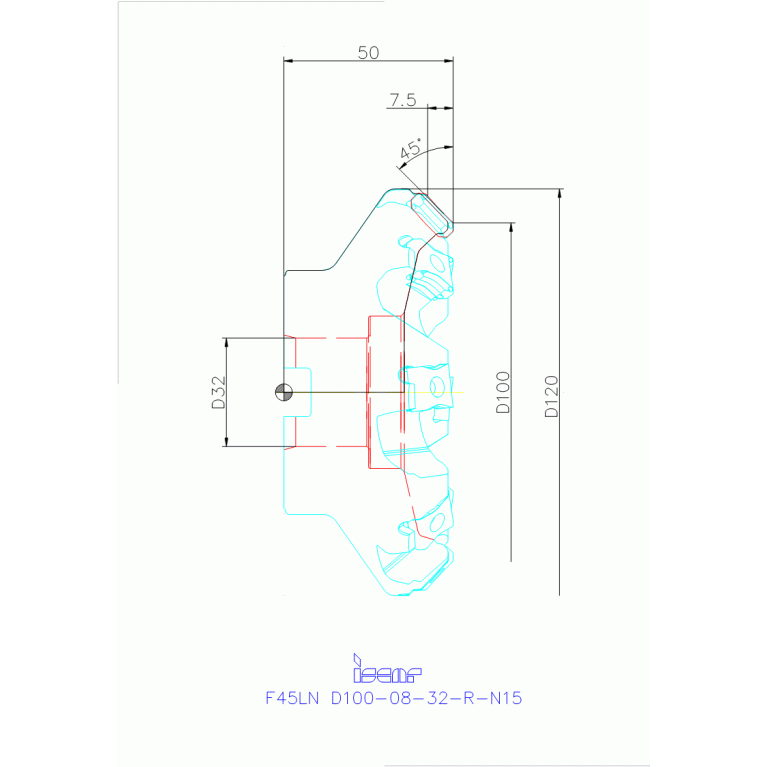 F45LN D100-08-32-R-N15