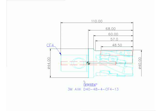 3M AXK D40-48-4-CF4-13