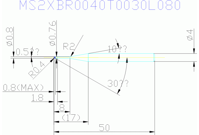 MS2XBR0040T0030L080