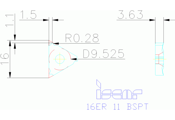 16ER 11 BSPT IC908