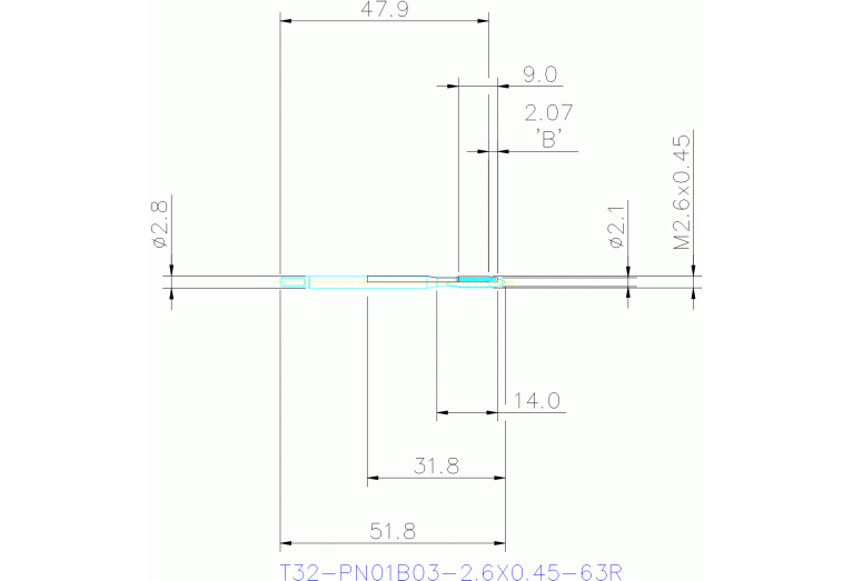 T32-PN01B03-2.6X0.45-63R