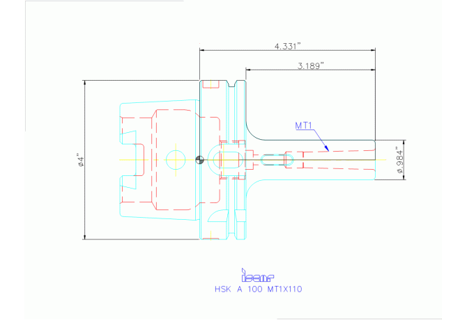 HSK A100 MT1X110