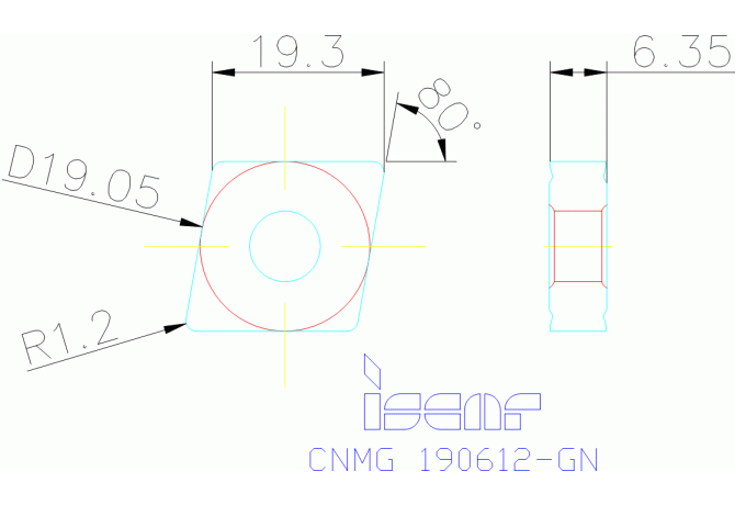 CNMG 190612-GN IC9150