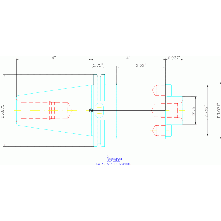 CAT50 SEM 1-1/2X4.000