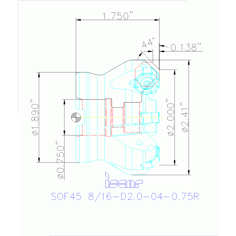 SOF45 8/16-D2.0-04-0.75R