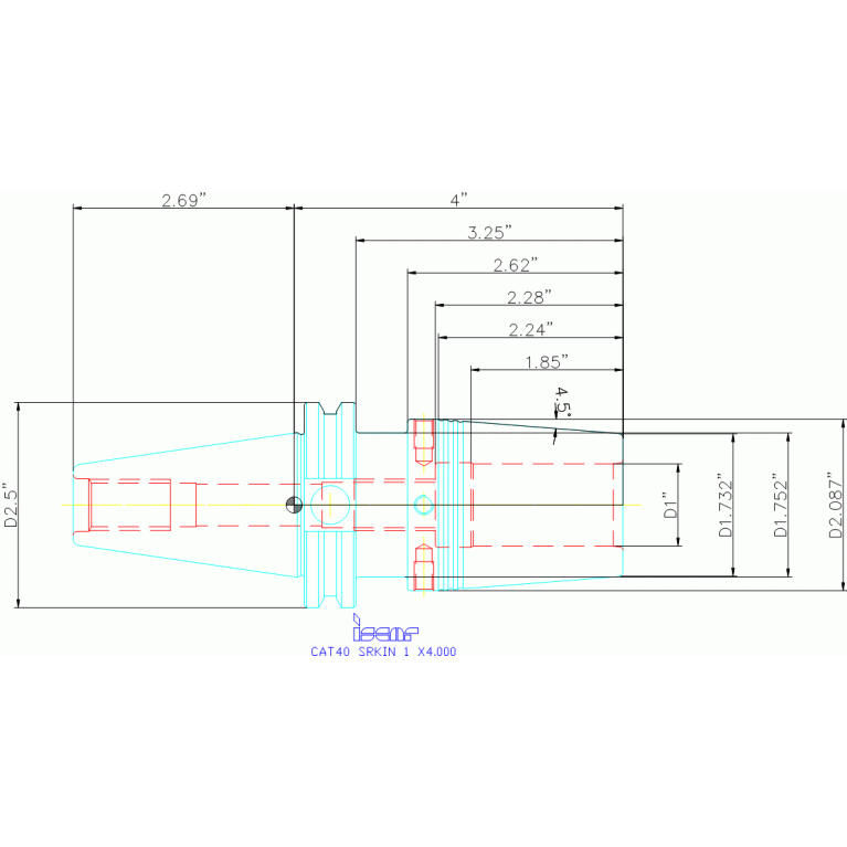 CAT40 SRKIN 1 X4.000