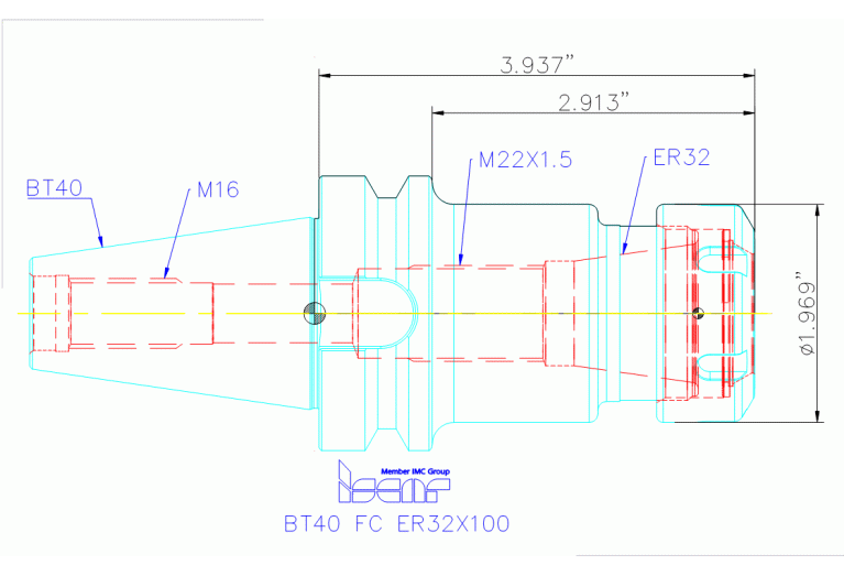 BT40 FC ER32X100