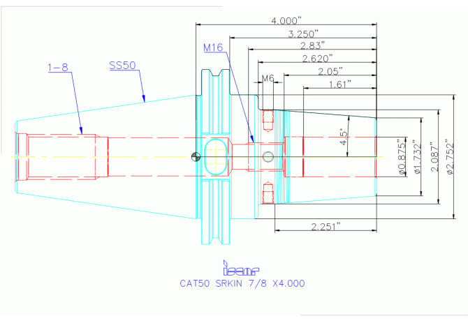 CAT50 SRKIN 7/8 X4.000