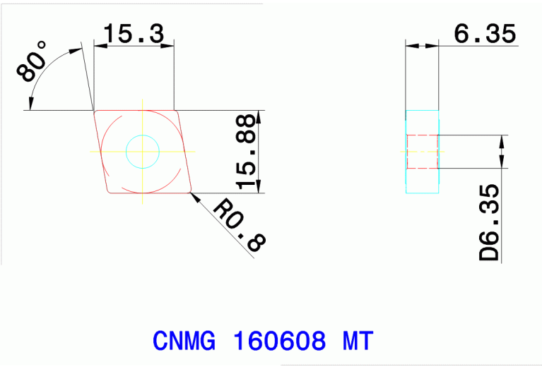 CNMG 160608 MT TT7015