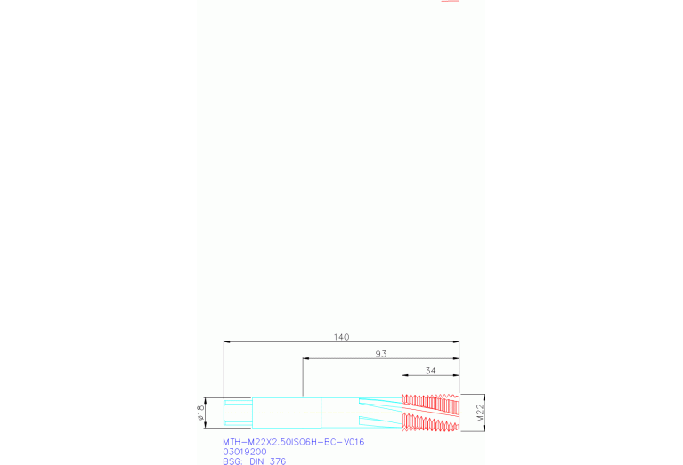 MTH-M22X2.50ISO6H-BC-V016