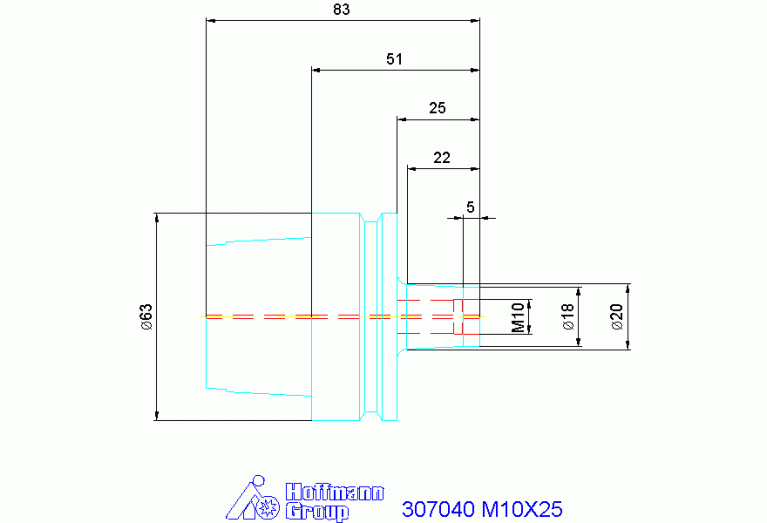 307040 M10X25