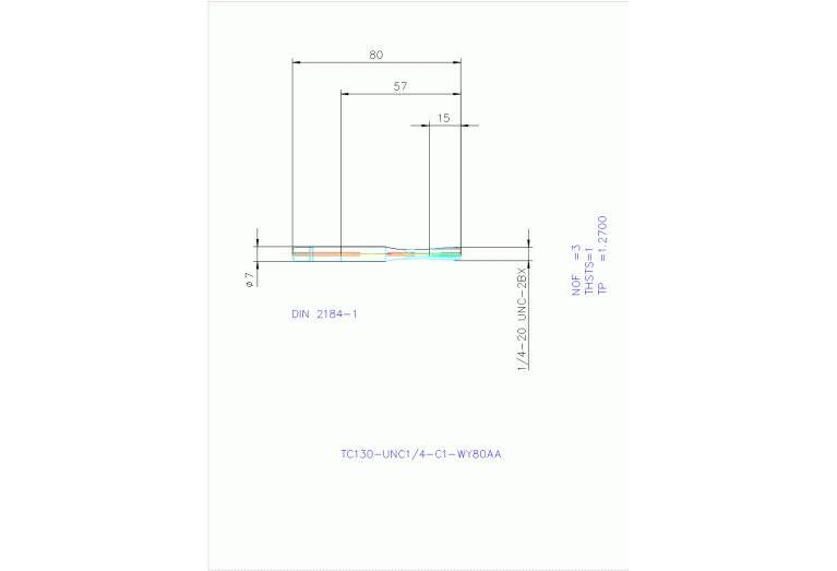 TC130-UNC1/4-C1-WY80AA