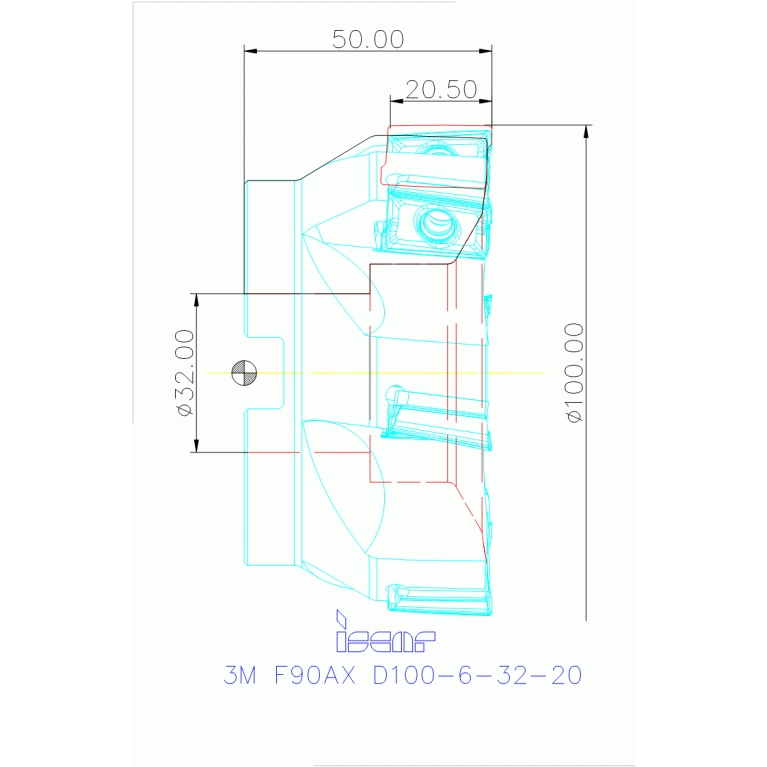 3M F90AX D100-6-32-20