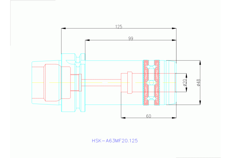 HSK-A63 MF20.125