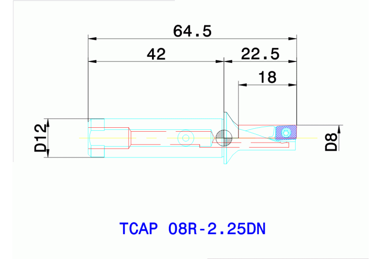 TCAP 08R-2.25DN
