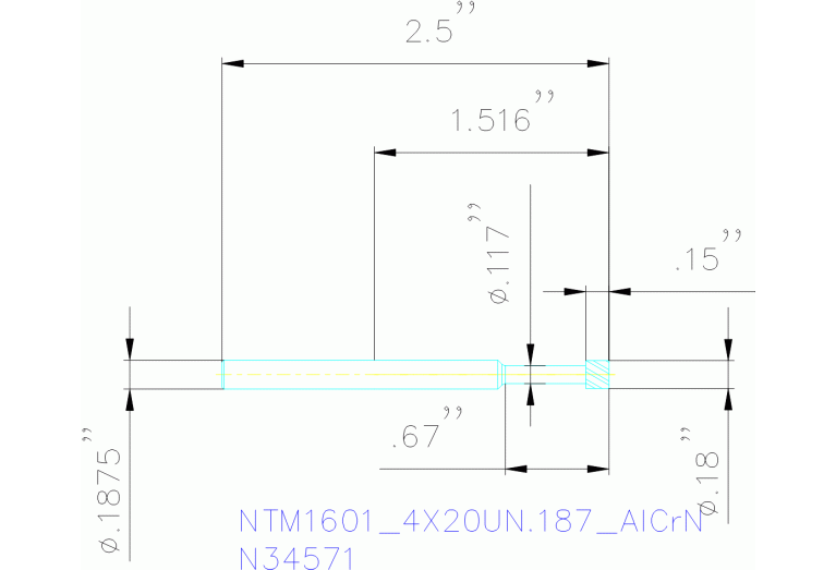 NTM1601/4X20UN.187 ALCRN