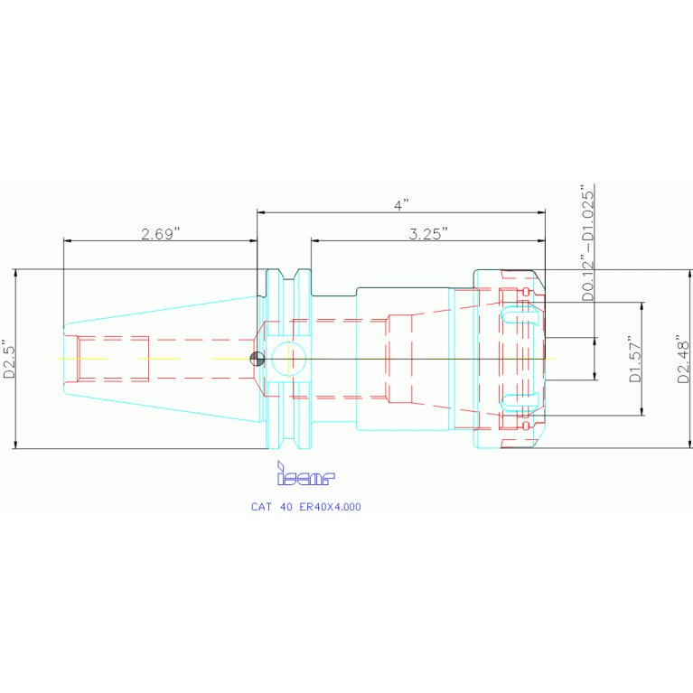 CAT40 ER40X4.000
