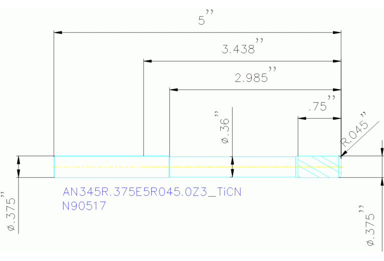 AN345R.375E5R045.0Z3 TICN