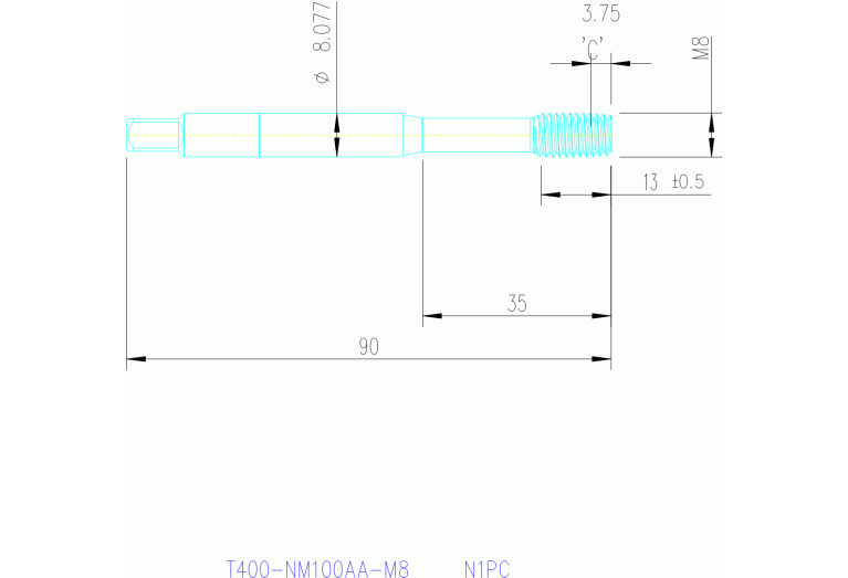 T400-NM100AA-M8 N1PC