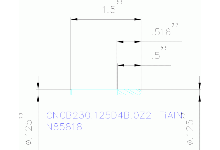 CNCB230.125D4B.0Z2 TIALN