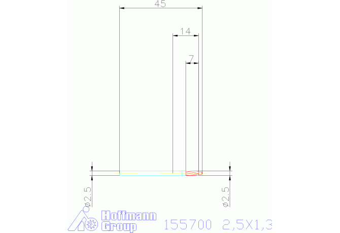 155700 2,5X1,3