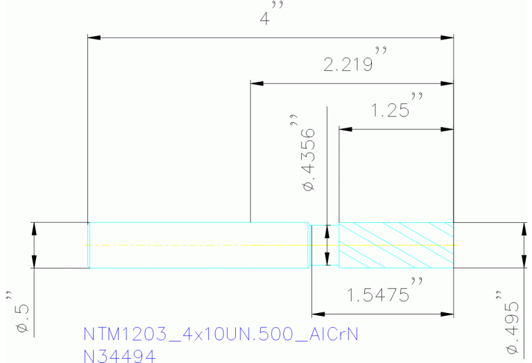 NTM1203/4X10UN.500 ALCRN
