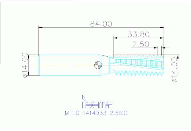 MTEC 1414D33 2.5ISO IC908