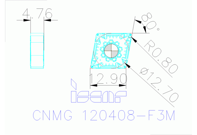 CNMG 120408-F3M IC830