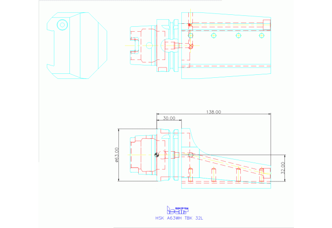 HSK A63WH-TBK-32L