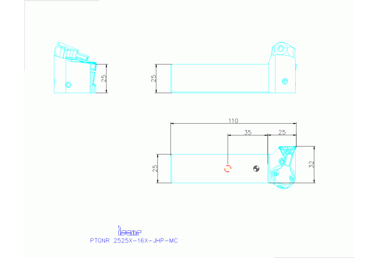 PTGNR 2525X-16X-JHP-MC