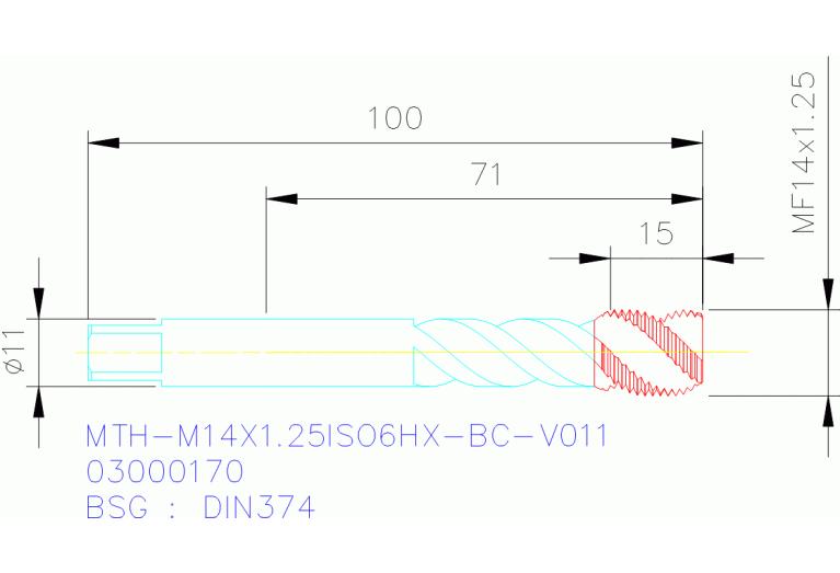 MTH-M14X1.25ISO6HX-BC-V011