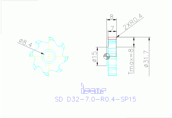 SD D32-7.0-R0.4-SP15 IC908